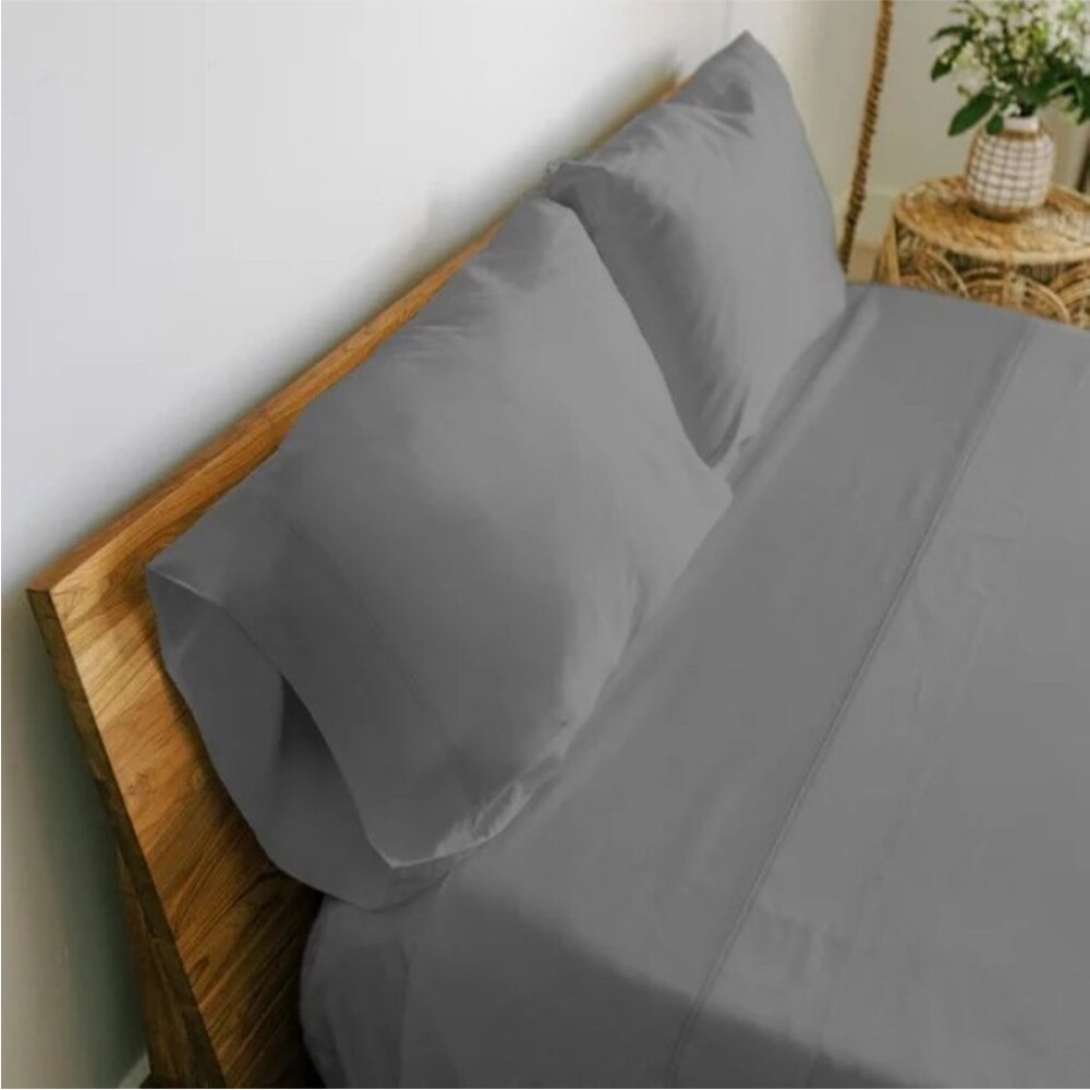 Jennifer Adams Home Eternal Collection Gray Queen 4 Piece Sheet Set NEW